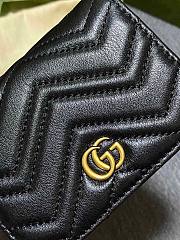 Gucci GG marmont wallet 11 black leather - 2