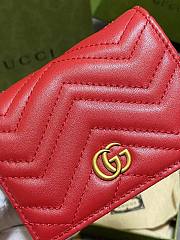 Gucci GG marmont wallet 11 red leather - 4