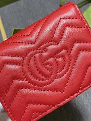 Gucci GG marmont wallet 11 red leather - 3