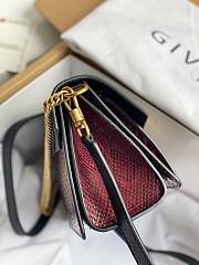 Givenchy Small 21.5 Red Python Skin 10370 - 6