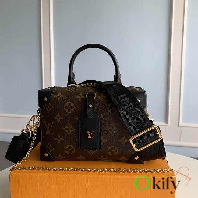 LV Petite Malle Souple 20 Monogram Black M45392 - 1