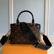 LV Petite Malle Souple 20 Monogram Black M45392 - 4