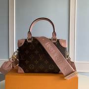 LV Petite Malle Souple 20 Monogram Pink M45392 - 5