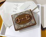 Gucci Horsebit 1955 Wallet Ophidia Brown - 1