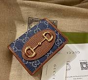Gucci Horsebit 1955 Wallet Ophidia Denim - 1