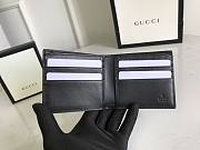 Gucci GG embossed wallet 12 black leather 10388 - 4
