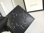 Gucci GG embossed wallet 12 black leather 10388 - 2