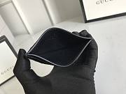 Gucci GG embossed card holder black leather 10389 - 5