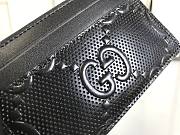 Gucci GG embossed card holder black leather 10389 - 2