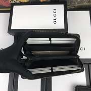 Gucci Long Wallet 19 Black Calf Leather - 6