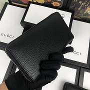 Gucci Long Wallet 19 Black Calf Leather - 3