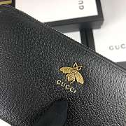 Gucci Long Wallet 19 Black Calf Leather - 2