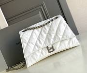Balenciaga Crush Medium 30 Chain Bag Quilted in White - 1