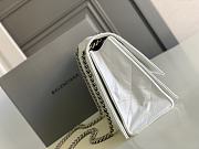 Balenciaga Crush Medium 30 Chain Bag Quilted in White - 3