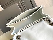 Balenciaga Crush Medium 30 Chain Bag Quilted in White - 6