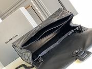 Balenciaga Crush Medium 30 Chain Bag Quilted in Black - 3