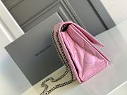 Balenciaga Crush Medium 30 Chain Bag Quilted in Pink - 6