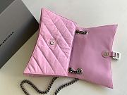 Balenciaga Crush Medium 30 Chain Bag Quilted in Pink - 4