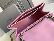 Balenciaga Crush Medium 30 Chain Bag Quilted in Pink - 3