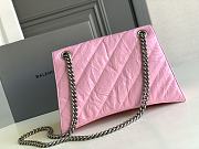 Balenciaga Crush Medium 30 Chain Bag Quilted in Pink - 2