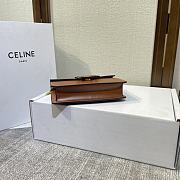 Celine Medium Triomphe 19.5 Brown Leather - 4
