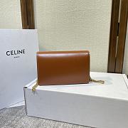 Celine Medium Triomphe 19.5 Brown Leather - 3