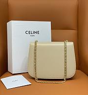 Celine Teen Chain Besace Triomphe 24.6 Beige Shiny Calfskin - 6
