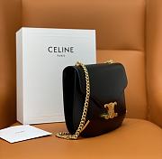 Celine Teen Chain Besace Triomphe 24.6 Black Calfskin - 6