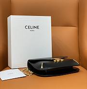 Celine Teen Chain Besace Triomphe 24.6 Black Calfskin - 5