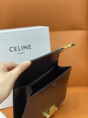 Celine Teen Chain Besace Triomphe 24.6 Black Calfskin - 3
