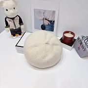 Chanel white wool beret painter hat  - 2