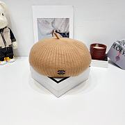 Chanel beige wool beret painter hat - 3