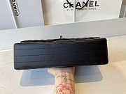 Chanel Flap Bag Medium 25 Chevron Lambskin Black/Silver - 6