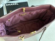 Chanel 19 Shopping Bag 41 Wine Red Lambskin - 2