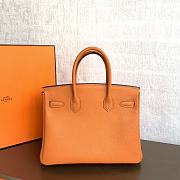 Hermès Birkin Togo Orange/ Gold 25cm - 3