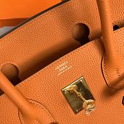 Hermès Birkin Togo Orange/ Gold 25cm - 2