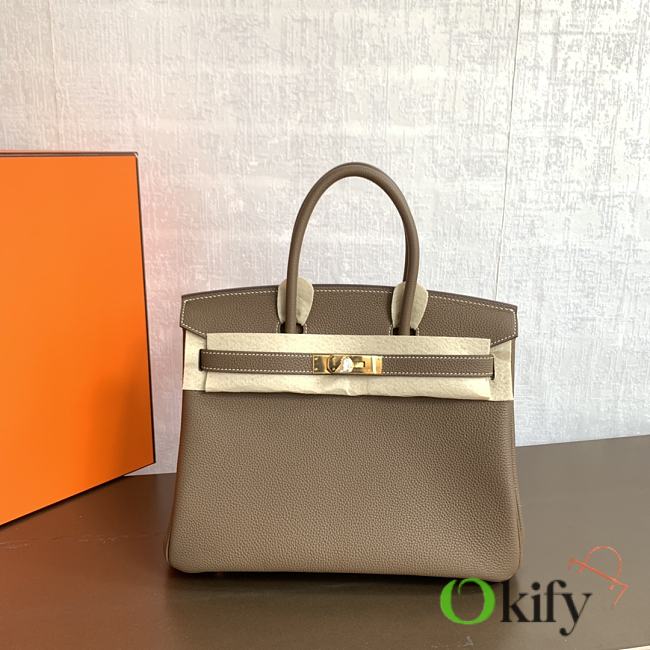 Hermès Birkin Togo Elephant/ Gold 25cm - 1