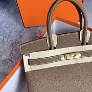 Hermès Birkin Togo Elephant/ Gold 25cm - 3