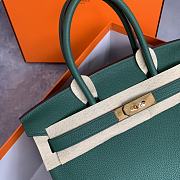 Hermès Birkin Togo Green Mallard/ Gold 25cm - 3