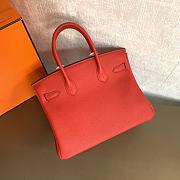 Hermès Birkin Togo Red/ Gold 25cm - 5