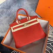 Hermès Birkin Togo Red/ Gold 25cm - 2