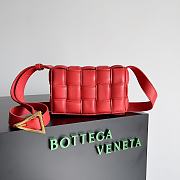 Bottega Veneta Padded Cassette Red Lambskin 10448 - 1