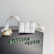Bottega Veneta Mini Padded Cassette White Lambskin 10451 - 1