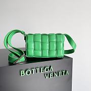 Bottega Veneta Padded Cassette Green Lambskin 10452 - 1