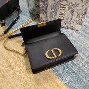 Dior 30 Montaigne Box 25 Black Calfskin M928 - 3