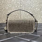 Valentino Garavani Locò Small 20 Silver Crystal VLogo - 3