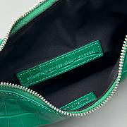 Balenciaga Le Cagole XS Dark Green Crocodile Pattern 5525 - 2