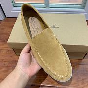 Loro Piana Men Walk Loafers Beige Suede - 5