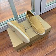 Loro Piana Men Walk Loafers Beige Suede - 2