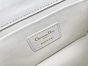 Dior 30 Montaigne Box 21.5 White Calfskin 9207 - 2